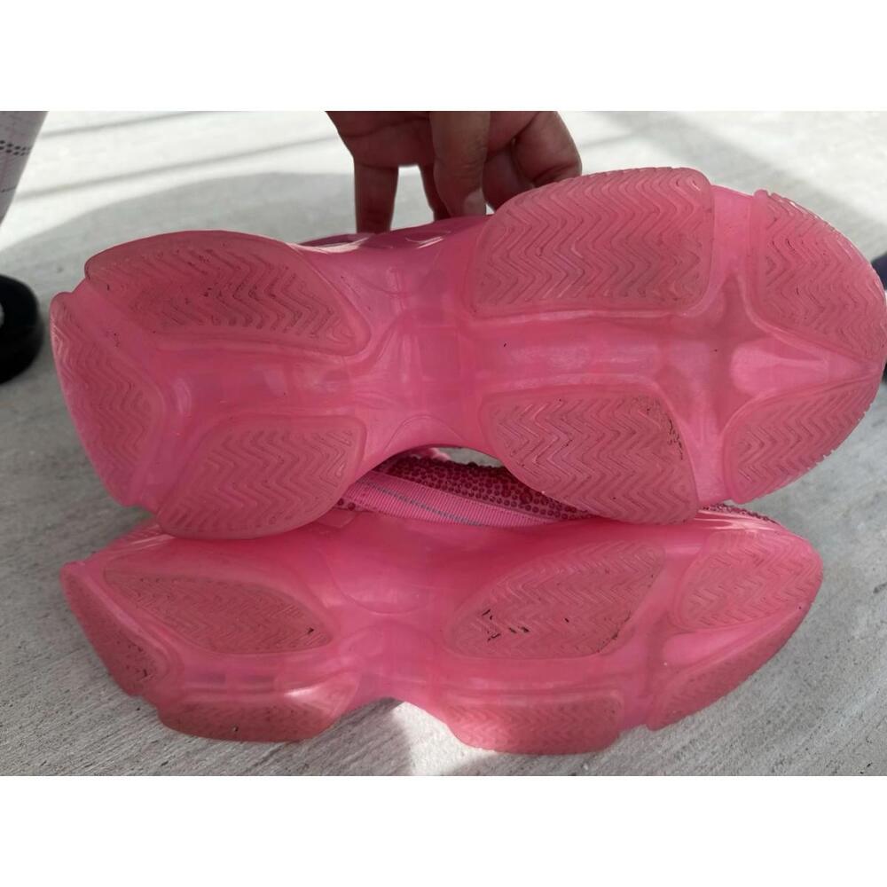 Steve Madden Maxima Pink Rhinestone Sneakers Women’s 7M SM NY90 Chunky Sole...‎ - Picture 7 of 14